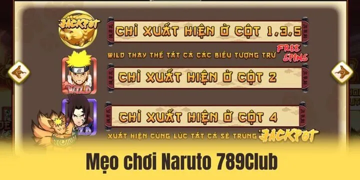 Naruto 789Club - 3 ký hiệu cần biết để săn jackpot năm 2026 4 Mẹo quay naruto 789Club dễ thắng cho newbie